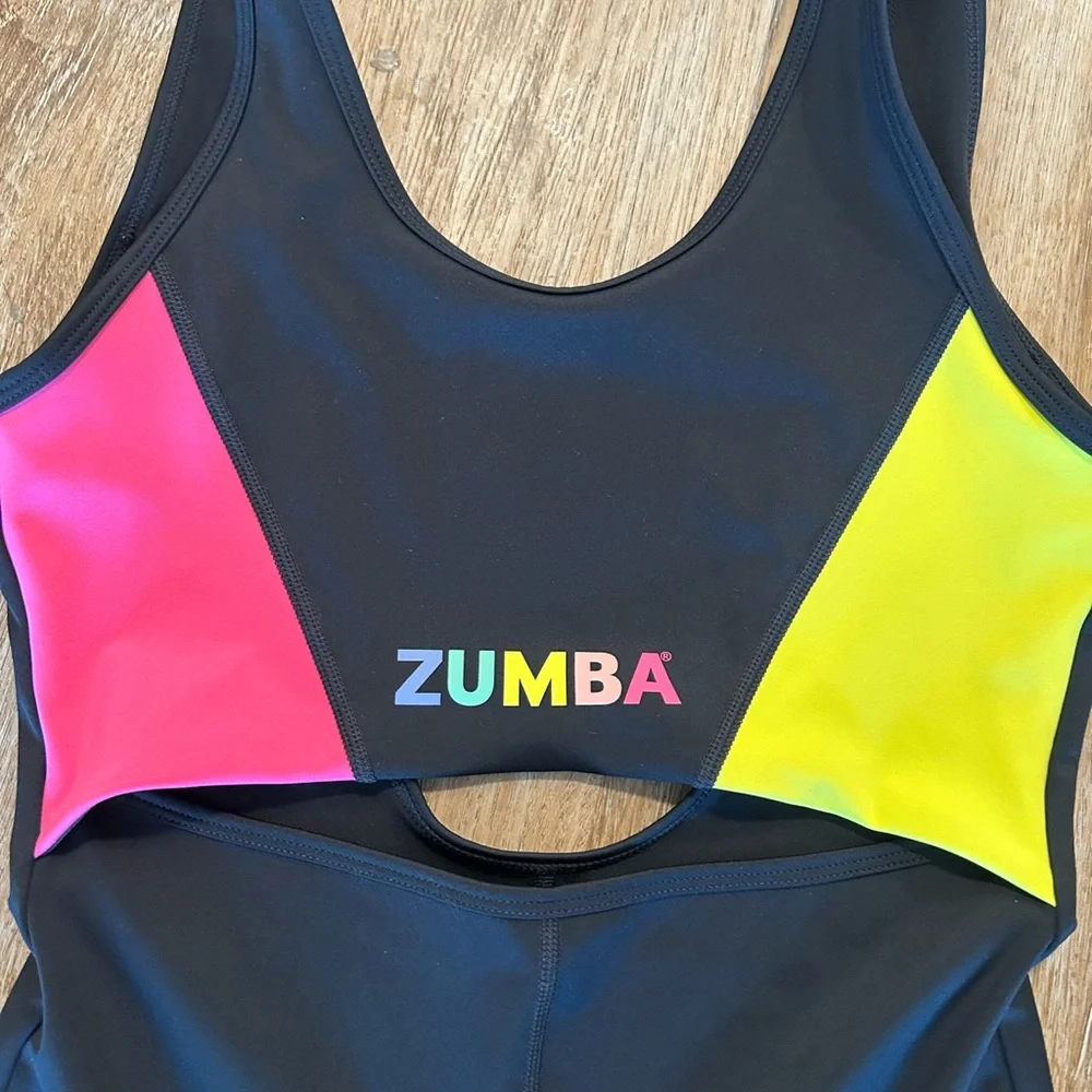 Zumba Colorful Workout Romper - Picture 2 of 4